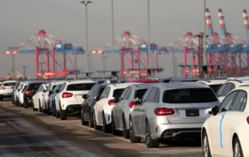 cars at Bremerhaven port